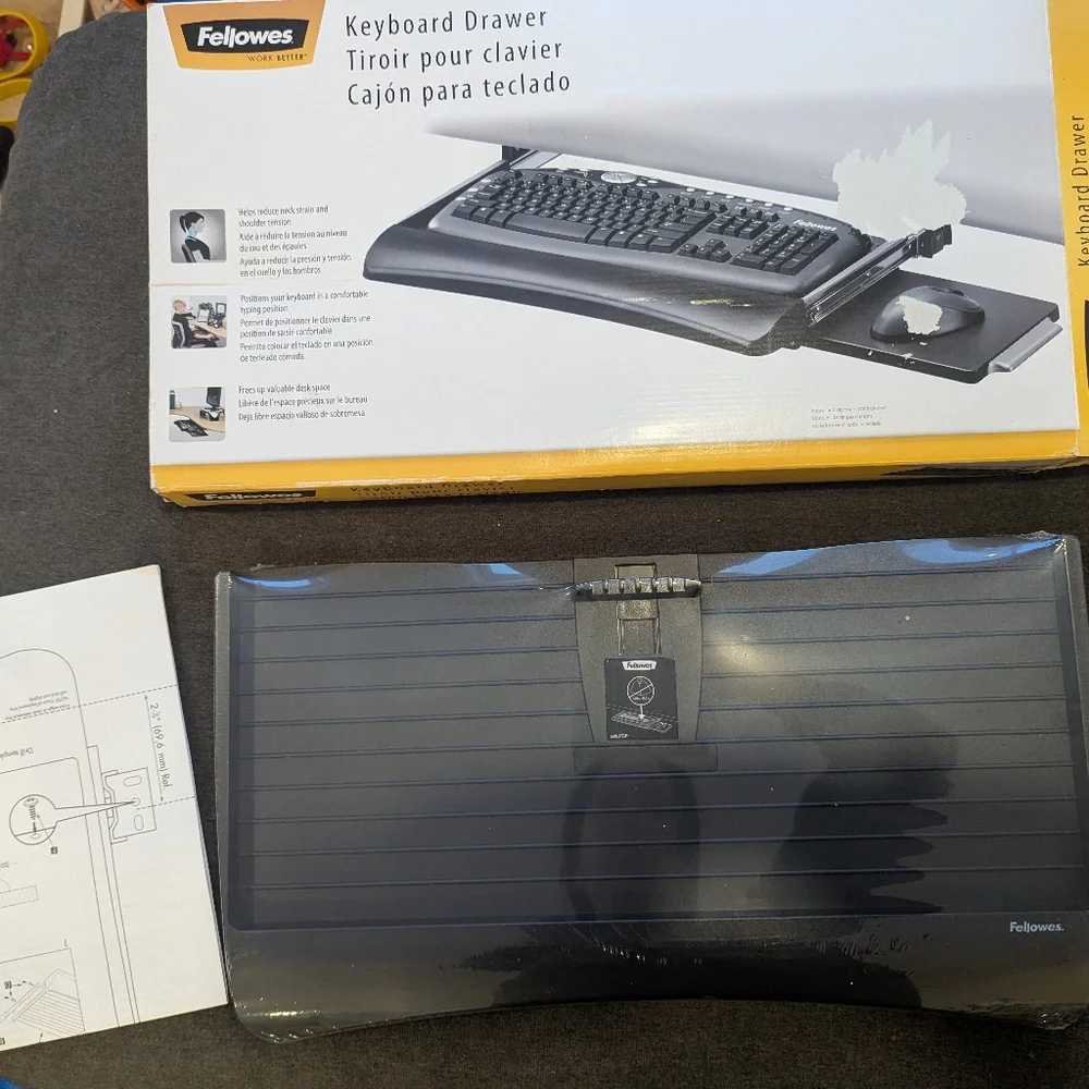 Fellowes Keyboard Drawer! New In Box! - Picture 6 of 6